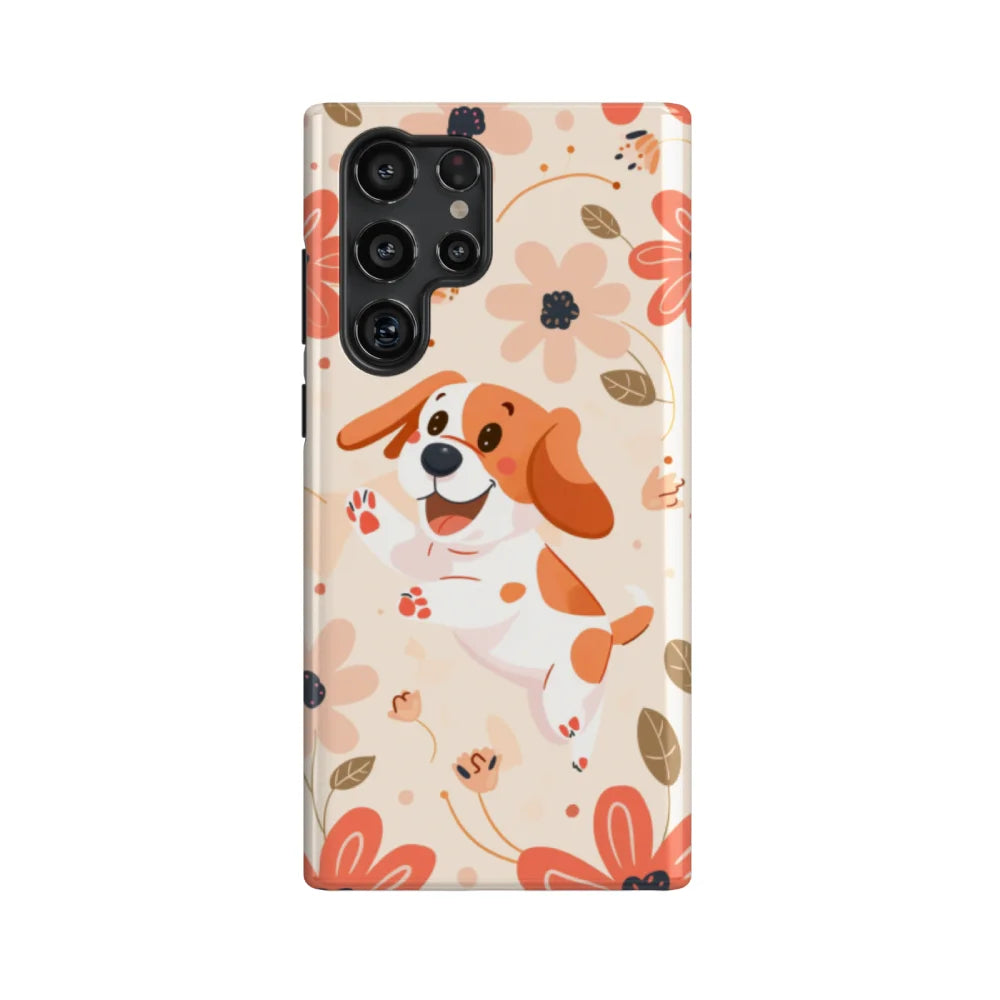 Flutter: Flower and Dog Series Phone Case