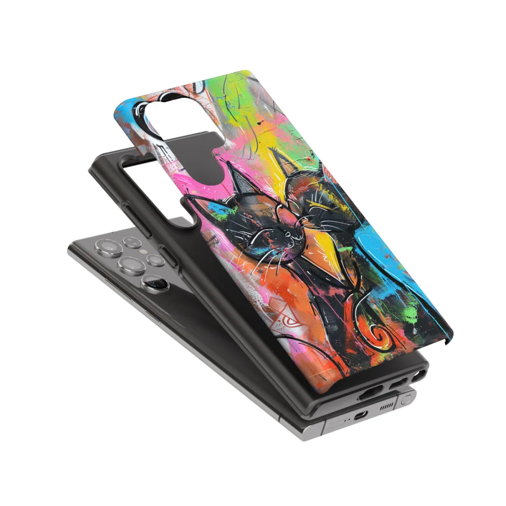 Kiss Me: Colorful Cat Phone Case