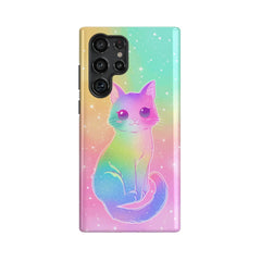 Glitter Gradient: Colorful Cat Phone Case