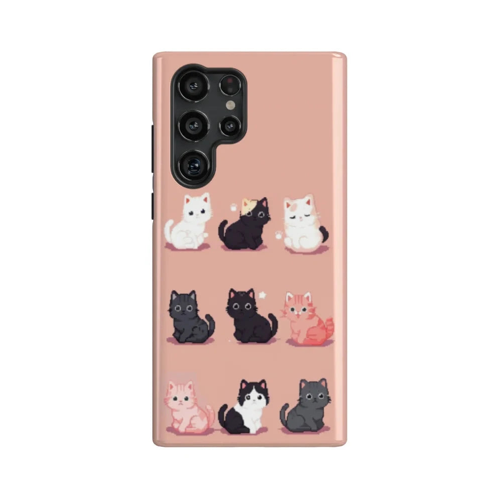 Pixel Little Cat: Funny Series Phone Case