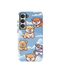 In the Clouds: Funny Dog Galaxy Case