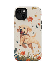 Labrador: Flower and Dog Series Phone Case