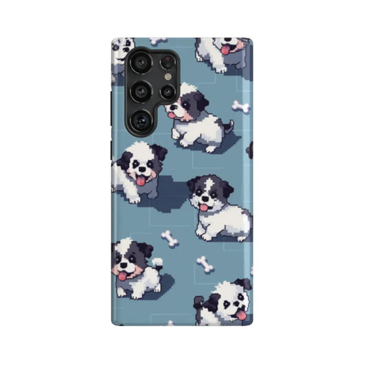 Dogs Waiting To Be Fed: Funny Series Phone Case