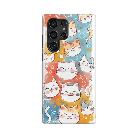 Happy Stickers: Colorful Cat Phone Case