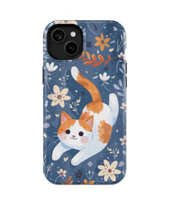 Round Face: Flower and Cat Series Phone Case