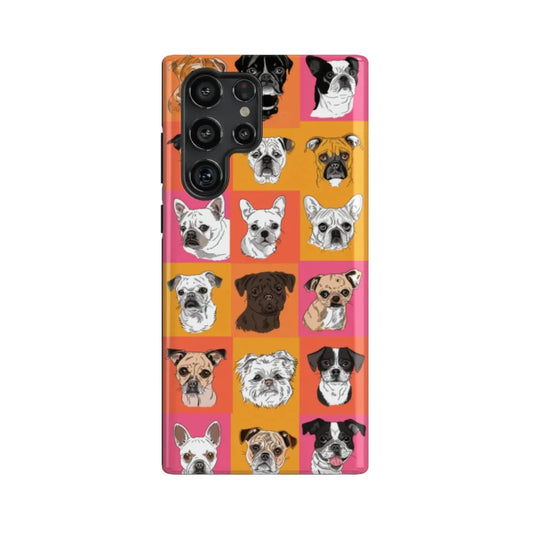 Multicolor Squares Ⅱ : Colorful Dog Phone Case