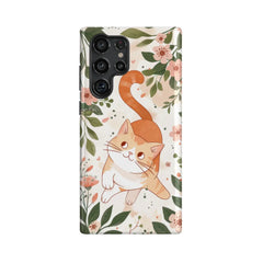 Cream: Flower and Cat Series Phone Case