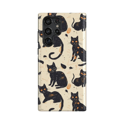 Black Cat Territory: Funny Series Phone Case