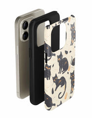 Black Cat Territory: Funny Series Phone Case