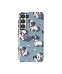 Pixel design: Funny Dog Galaxy Case
