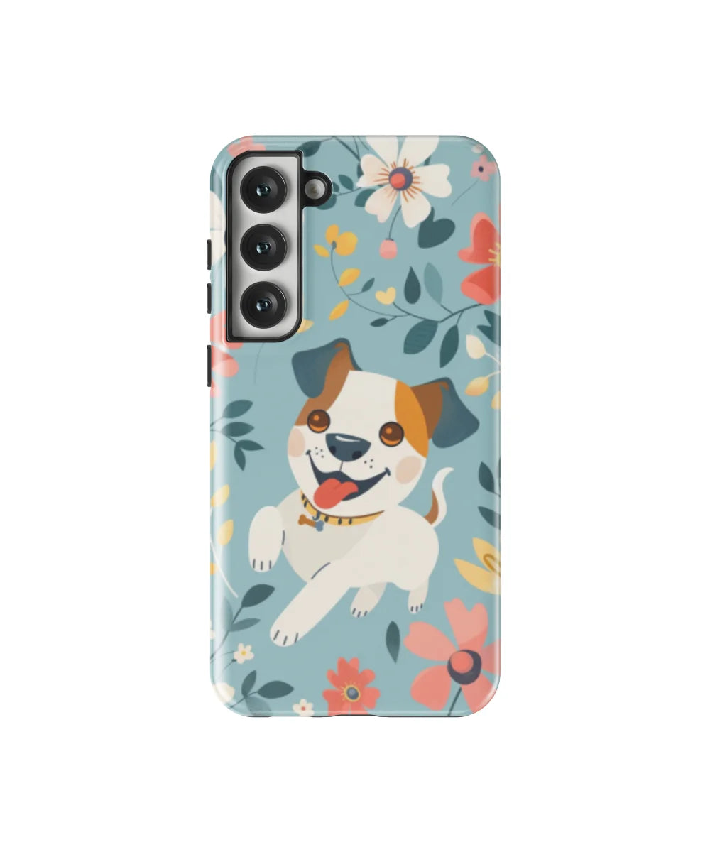 Bulldog: Flower and Dog Series Galaxy Case