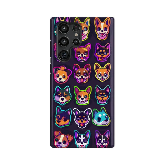 Neon Design: Funny Dog Phone Case