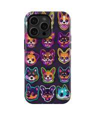 Neon Design: Funny Dog Phone Case