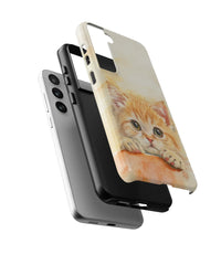 Painted Design: Funny Cat Galaxy Case