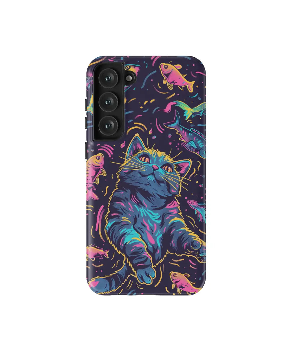 Cat Roaming in Fish: Art Galaxy Case