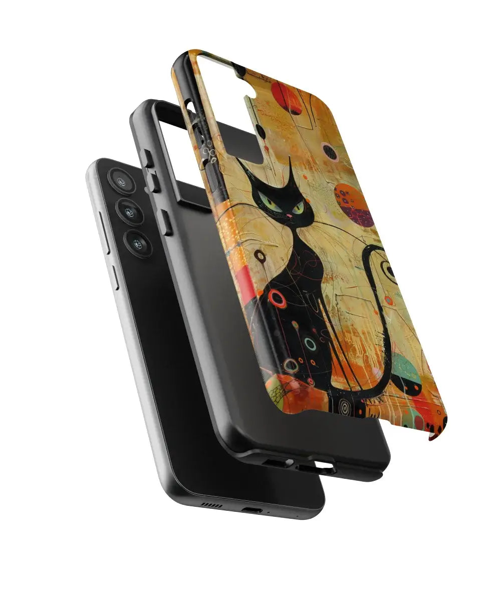 Noble Black Cat: Art Phone Case