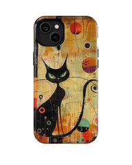 Noble Black Cat: Art Phone Case