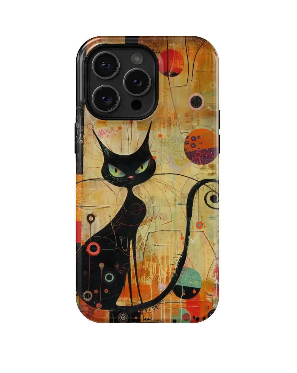 Noble Black Cat: Art Phone Case