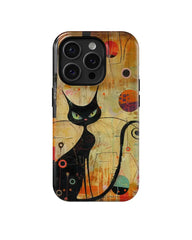 Noble Black Cat: Art Phone Case