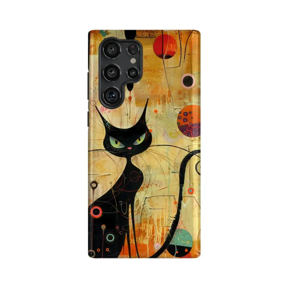 Noble Black Cat: Art Phone Case