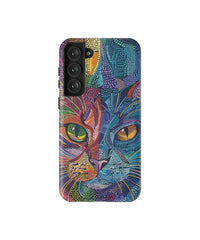 Two Faced Cat: Art Phone Case