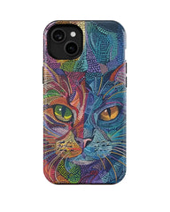 Two Faced Cat: Art Phone Case