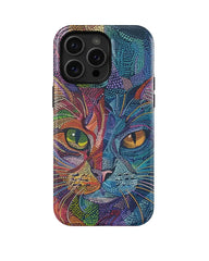 Two Faced Cat: Art Phone Case