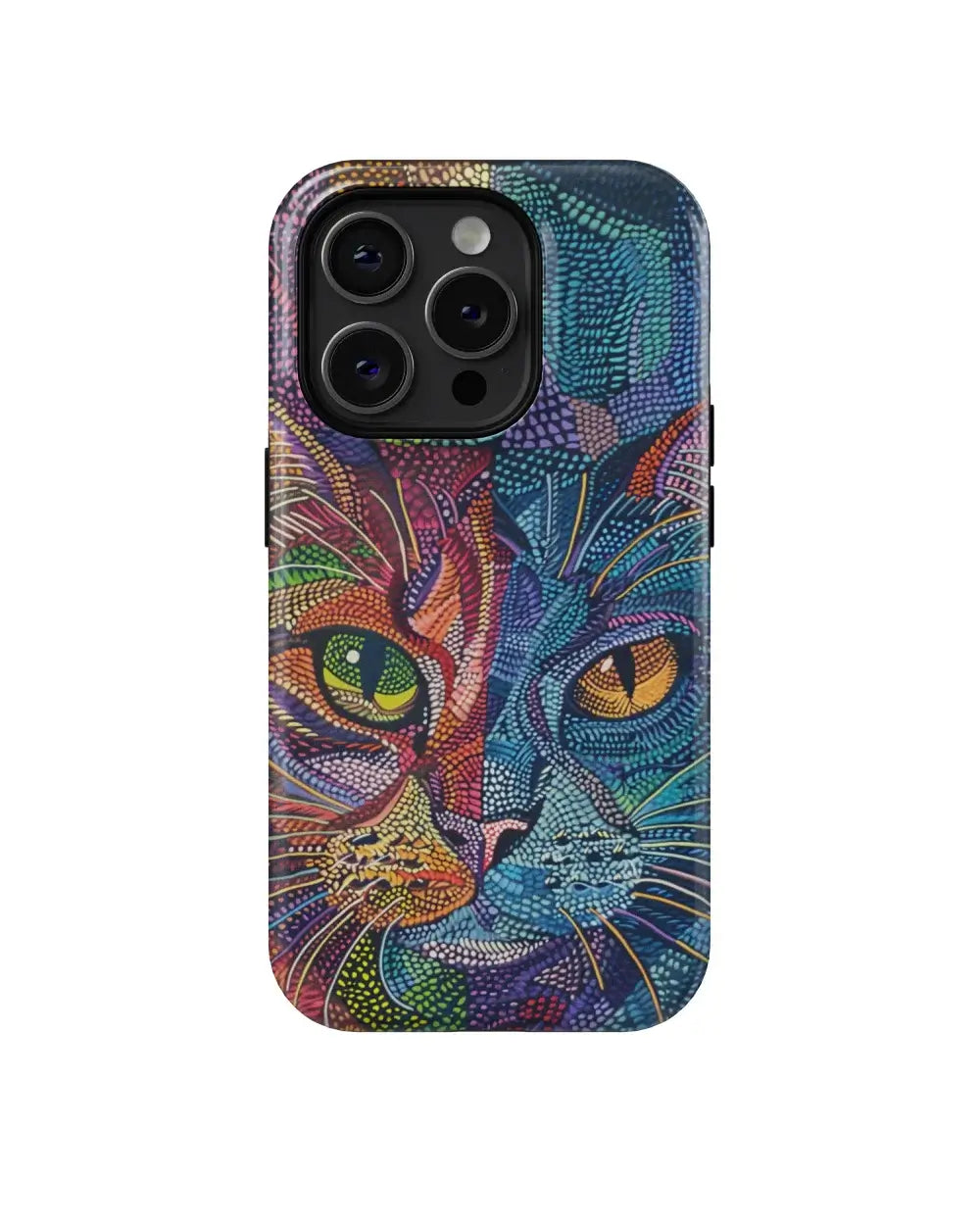 Two Faced Cat: Art Phone Case