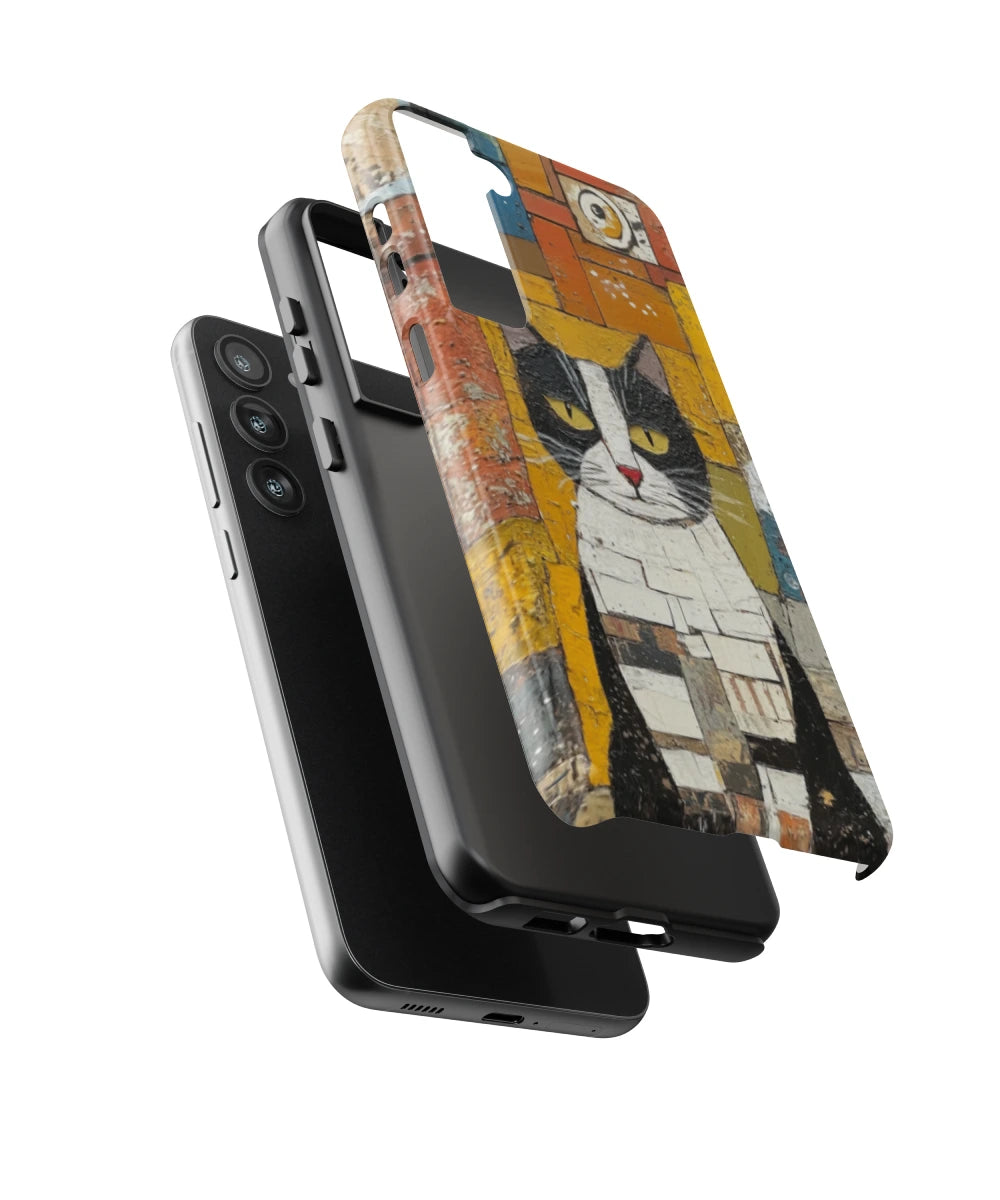 Colorblock Kitty : Colorful Cat Phone Case
