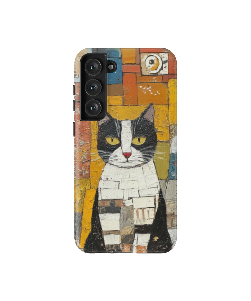 Colorblock Kitty : Colorful Cat Phone Case