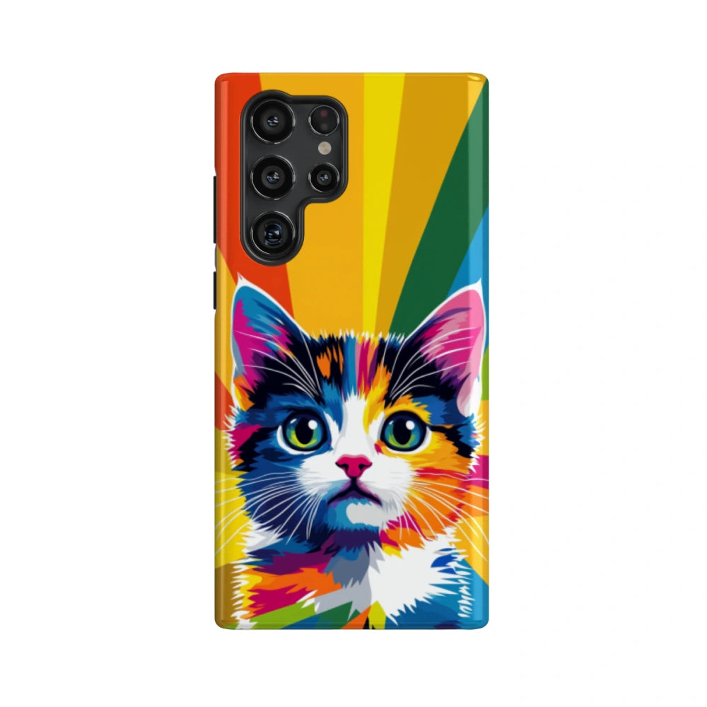 Spectrum Feline : Colorful Cat Phone Case