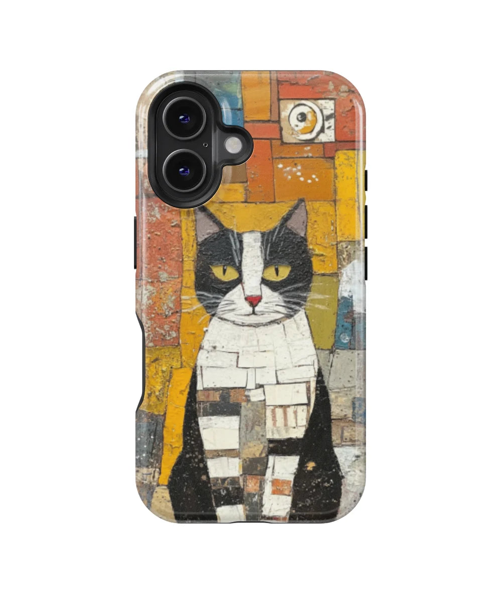 Colorblock Kitty : Colorful Cat Phone Case