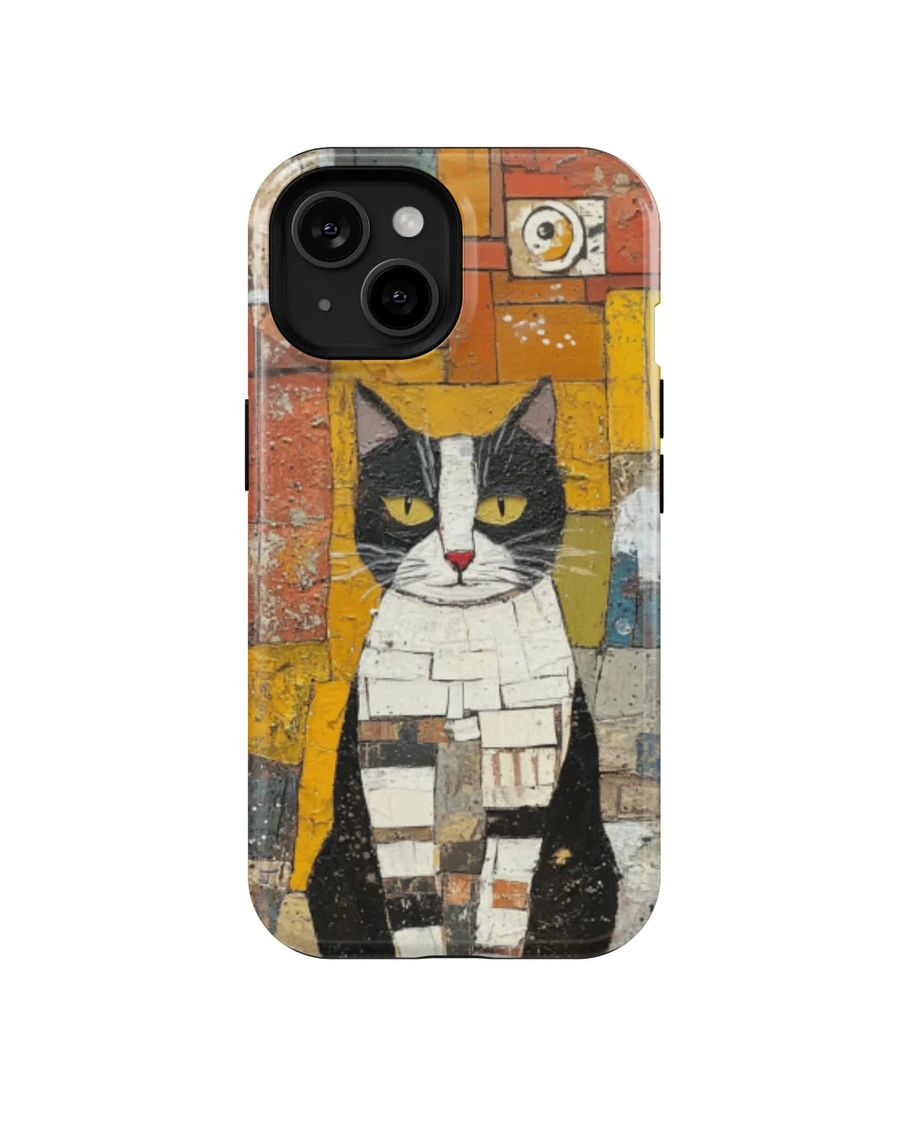 Colorblock Kitty : Colorful Cat Phone Case