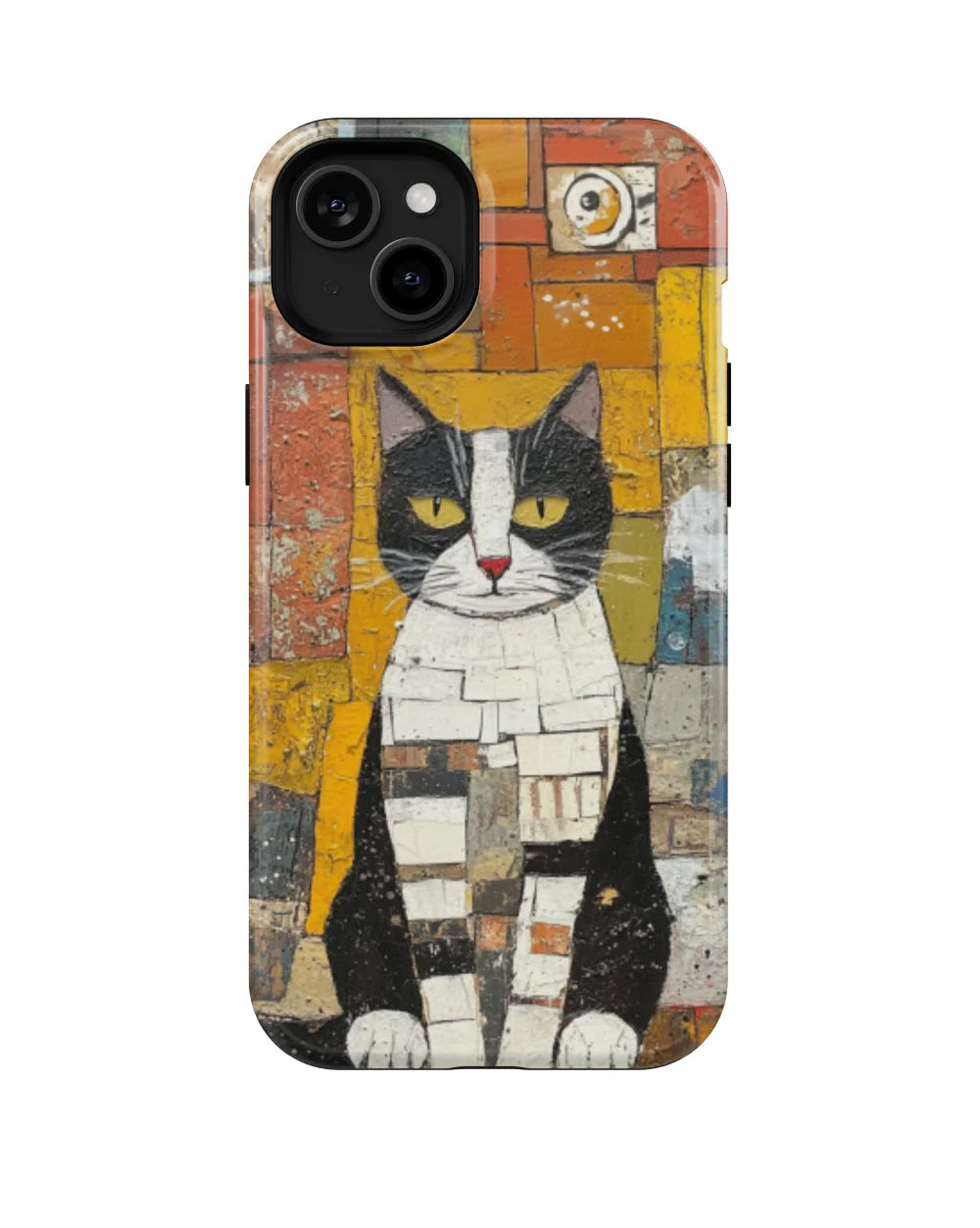 Colorblock Kitty : Colorful Cat Phone Case