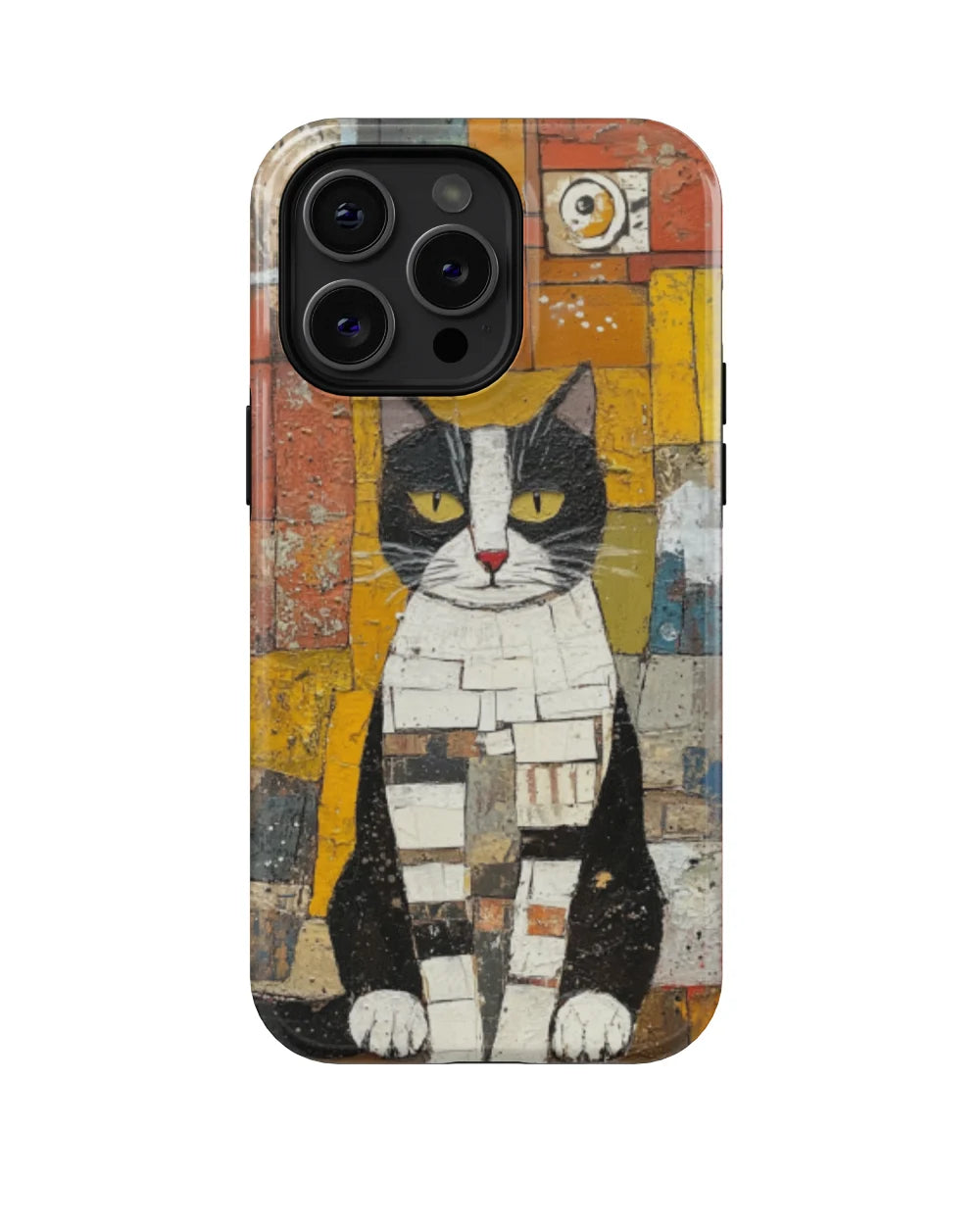 Colorblock Kitty : Colorful Cat Phone Case