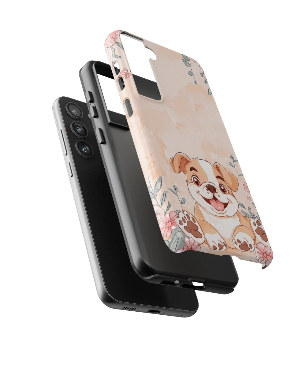 Bulldog Ⅱ: Flower Design Phone Case