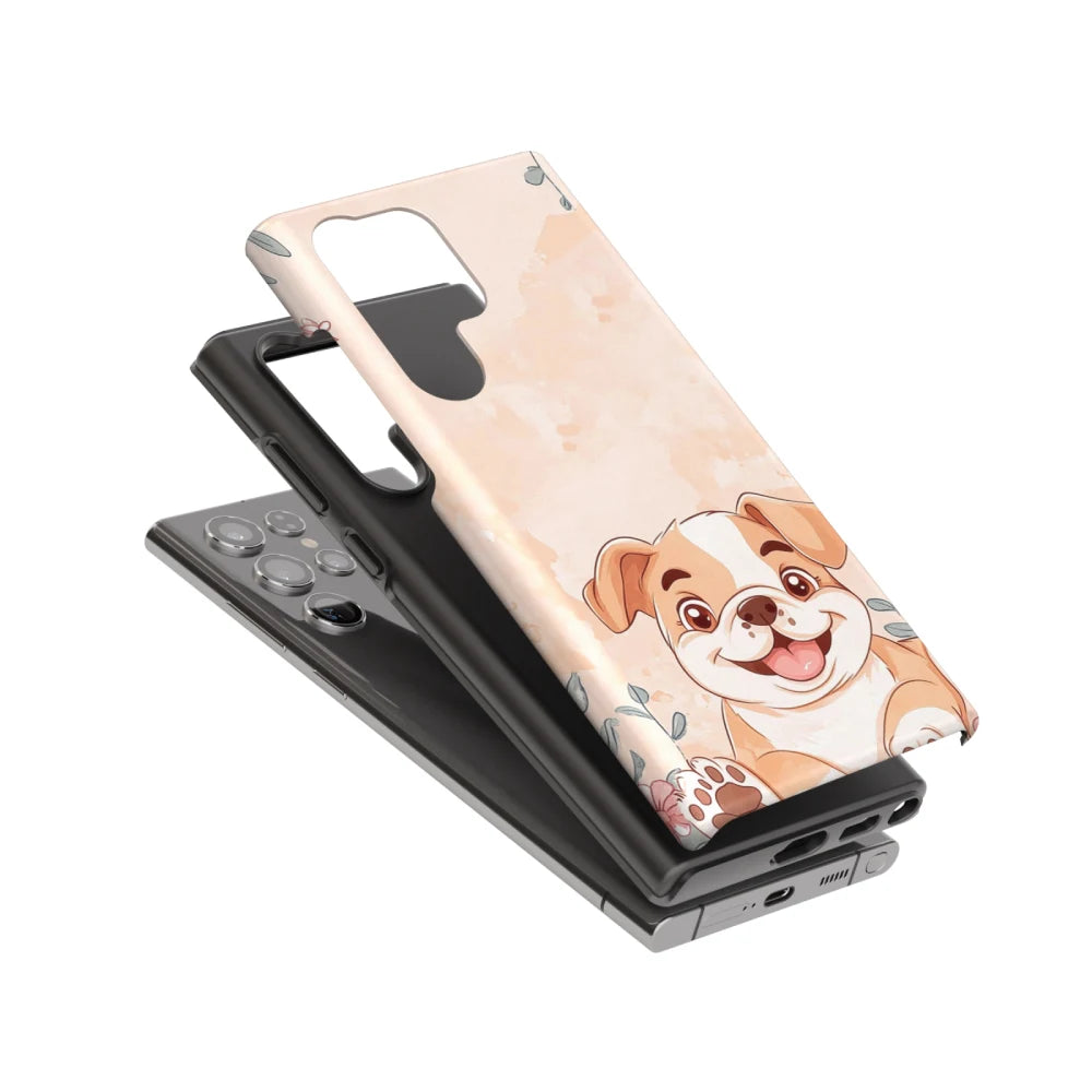 Bulldog Ⅱ: Flower Design Phone Case