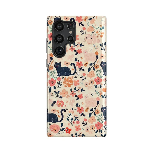 Floral Art Ⅰ: Flower and Cat Series Phone Case
