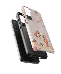 Cocker Spaniel: Flower Design Phone Case