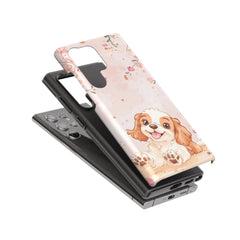 Cocker Spaniel: Flower Design Phone Case