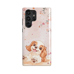 Cocker Spaniel: Flower Design Phone Case