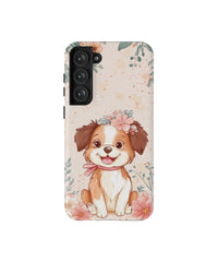 Border Collie: Flower Design Phone Case