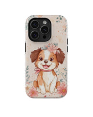 Border Collie: Flower Design Phone Case