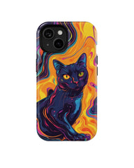 Black Cat I: Colorful Art Phone Case