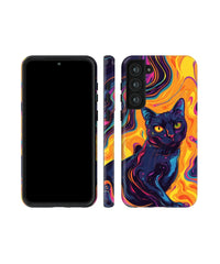 Black Cat I: Colorful Art Phone Case