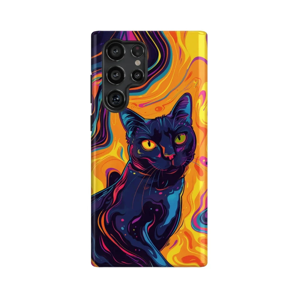 Black Cat I: Colorful Art Phone Case