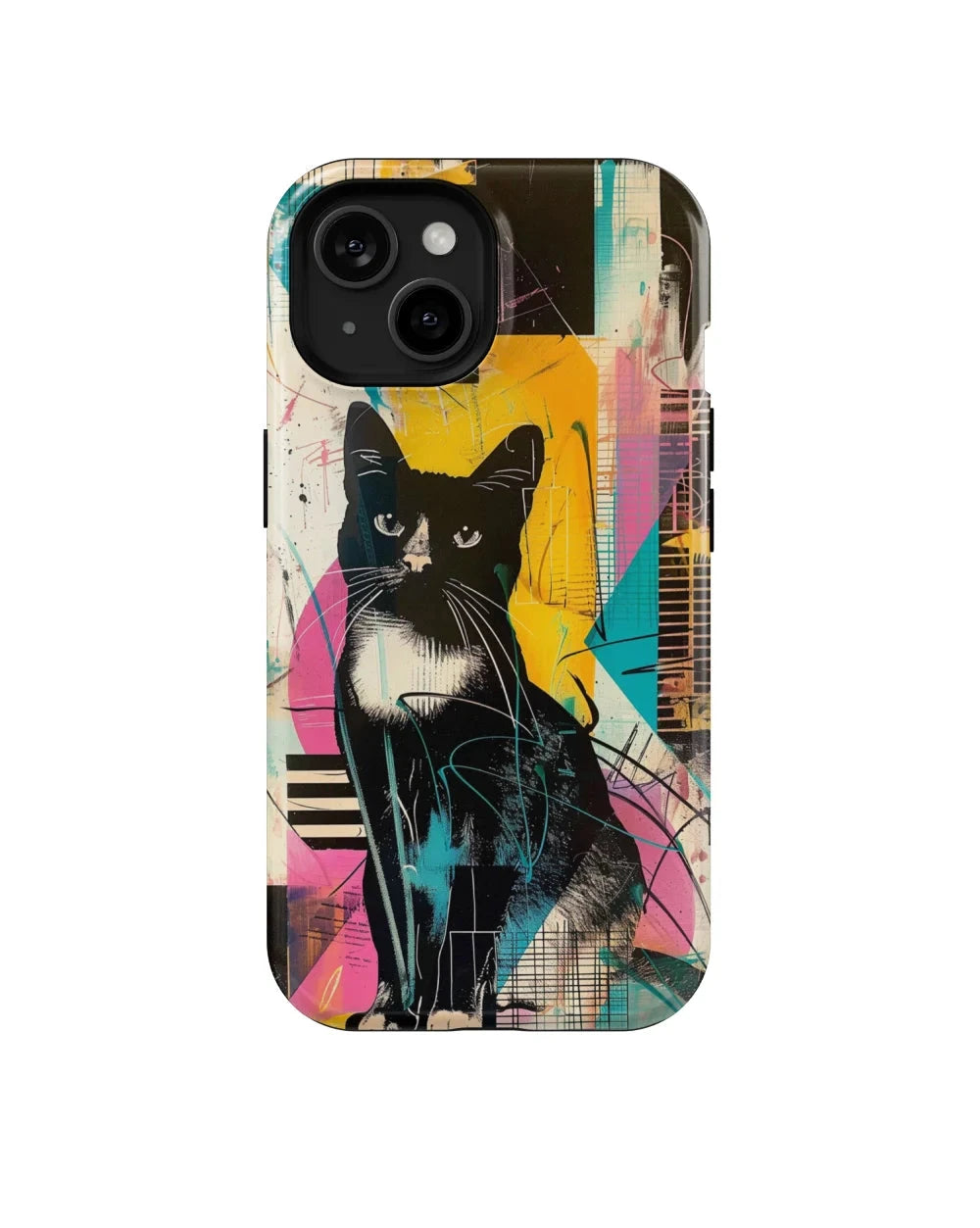 Black Cat II: Colorful Art Phone Case