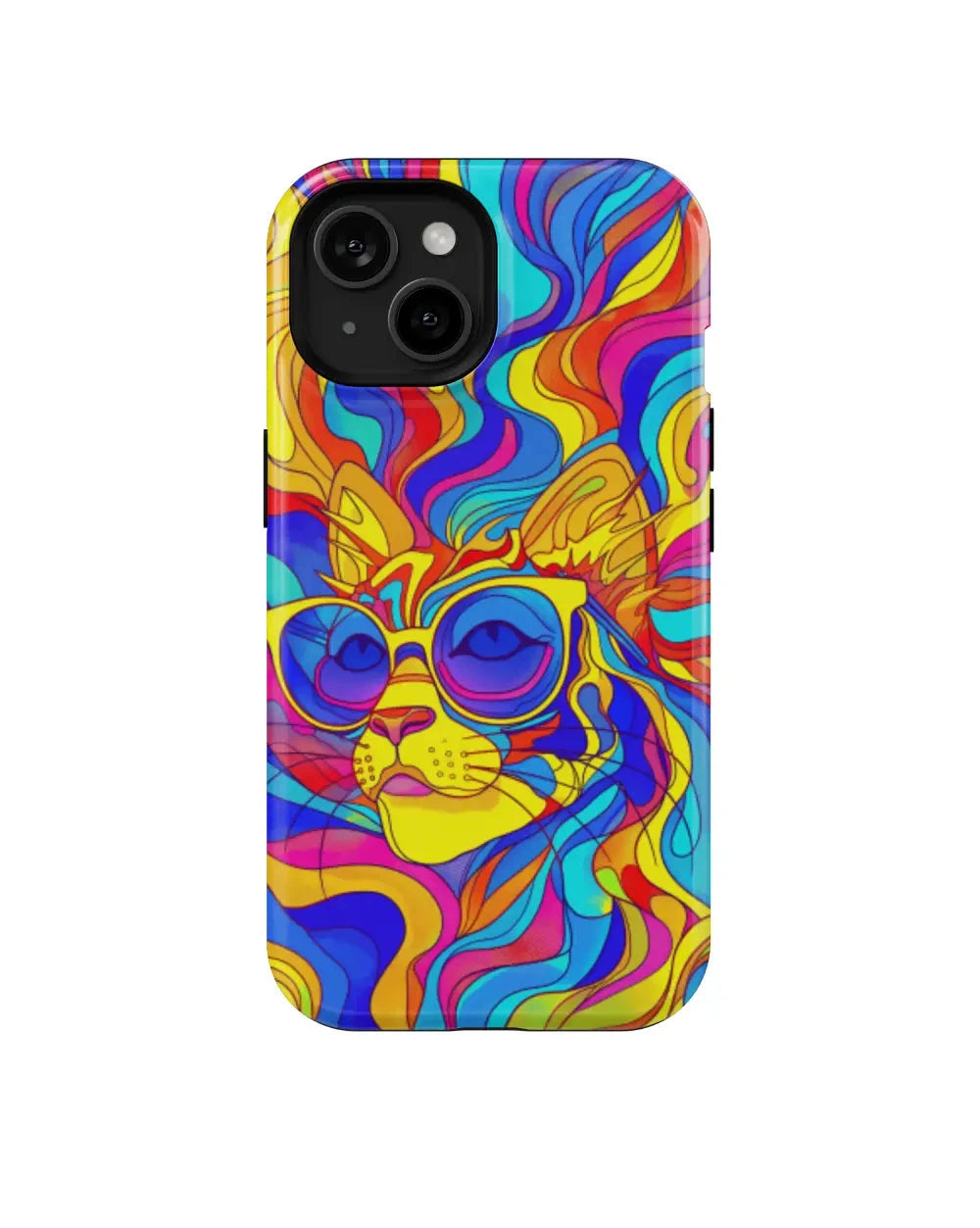 Ms. Elegant Cat: Colorful Art Phone Case