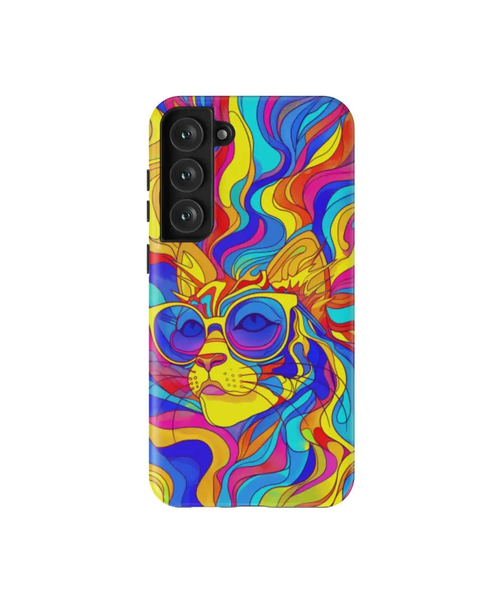 Ms. Elegant Cat: Colorful Art Phone Case