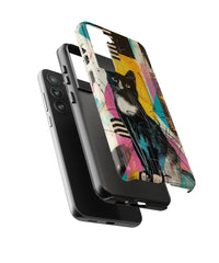 Black Cat II: Colorful Art Phone Case